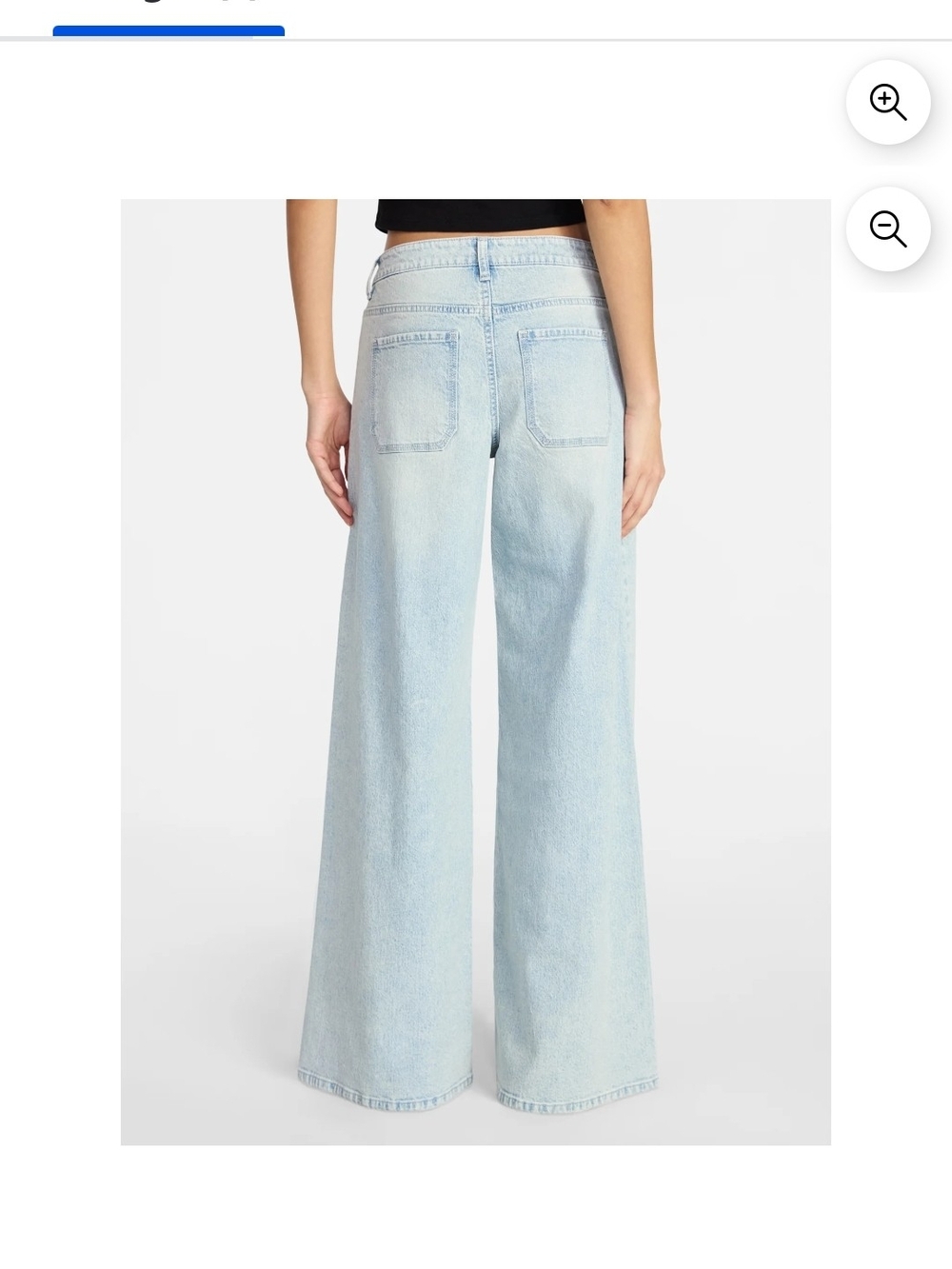 No Boundaries Light Blue Wide Leg Jeans - Picture 3 of 12